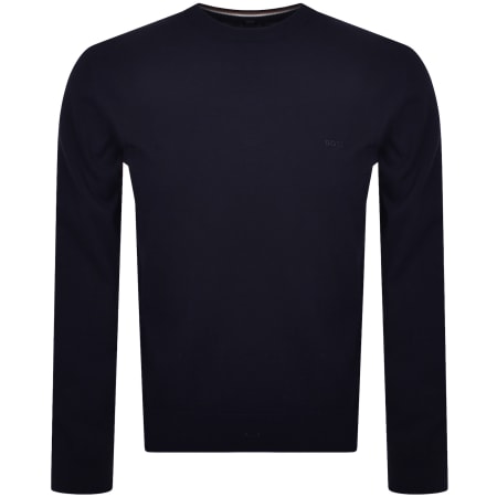 Product Image for BOSS Pacas L Knit Jumper Navy