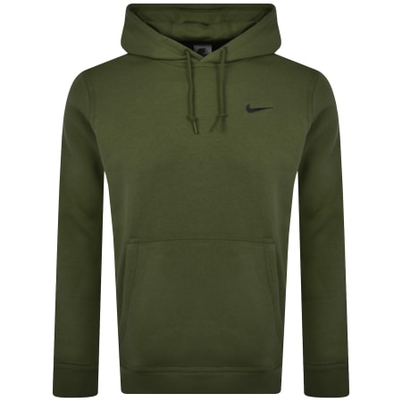 Product Image for Nike Club Pullover Swoosh Logo Hoodie Khaki
