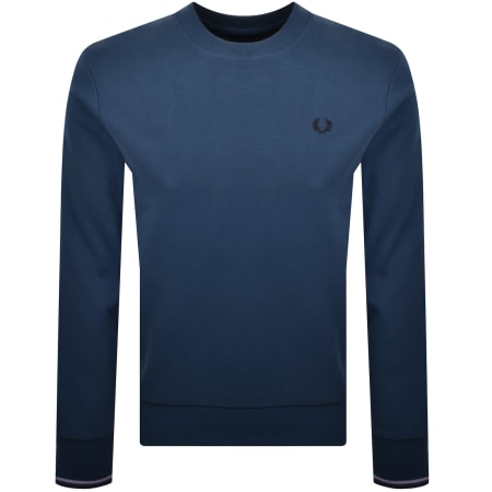 Product Image for Fred Perry Crew Neck Sweatshirt Blue