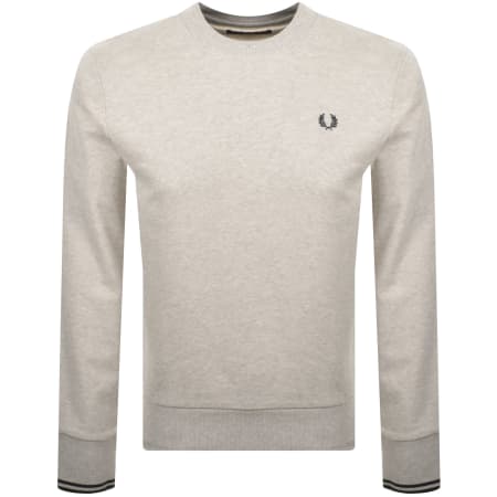 Product Image for Fred Perry Crew Neck Sweatshirt Beige