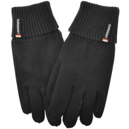 Product Image for Superdry Knitted Logo Gloves Black
