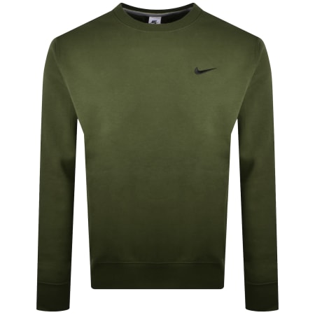 Product Image for Nike Club Swoosh Sweatshirt Khaki
