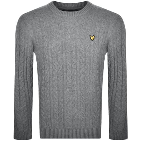 Product Image for Lyle And Scott Cable Knit Jumper Grey