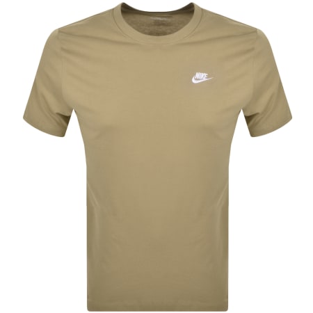 Product Image for Nike Crew Neck Club T Shirt Khaki