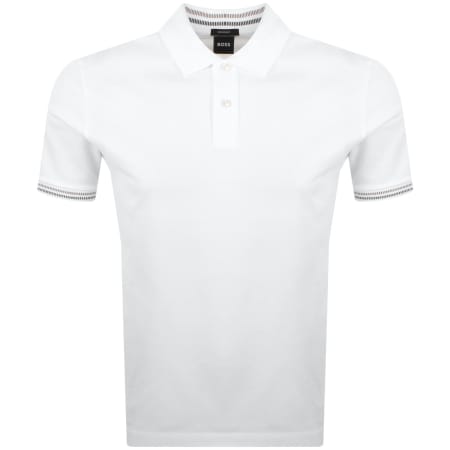 Product Image for BOSS C Parlay 209 Mercerised Polo T Shirt White