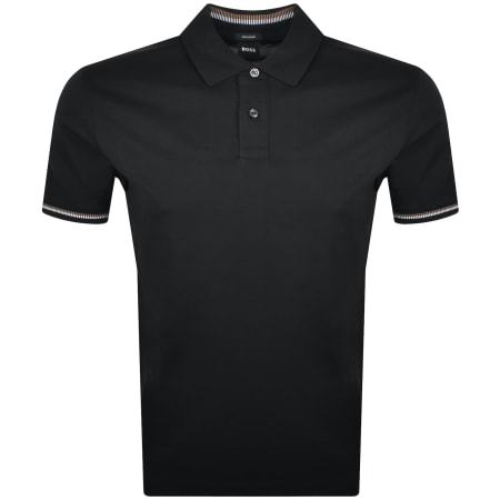 Product Image for BOSS C Parlay 209 Mercerised Polo T Shirt Black