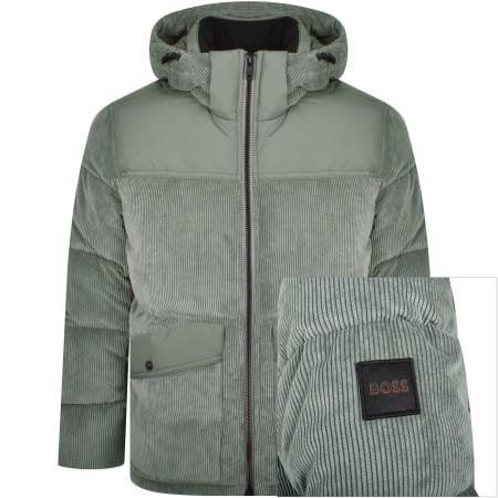 Product Image for BOSS Odope Puffer Jacket Open Grey