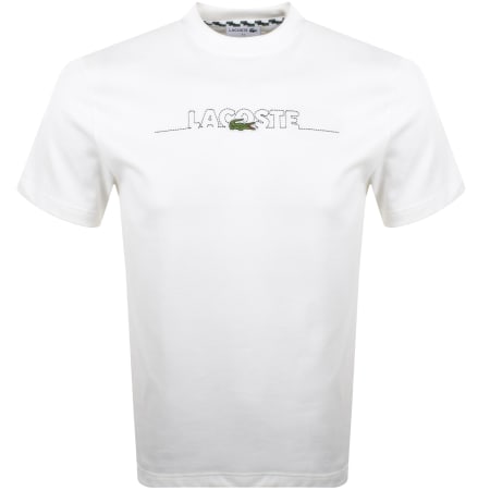 Product Image for Lacoste Embroidered Logo T Shirt White