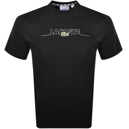 Product Image for Lacoste Embroidered Logo T Shirt Black