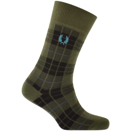 Product Image for Fred Perry Tartan Socks Night Green