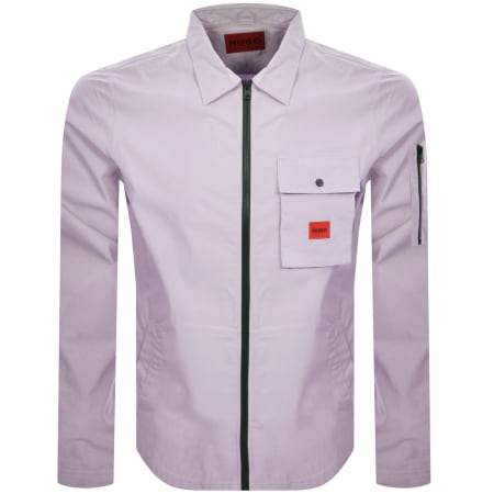 Product Image for HUGO Emmond Overshirt Jacket Lilac