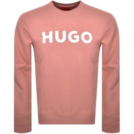Product Image for HUGO Dem Regular Fit Sweatshirt Pink