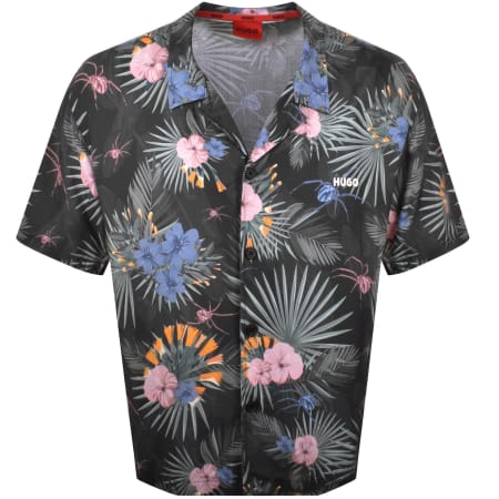 Product Image for HUGO Relaxed Short Sleeve Beach Shirt Green