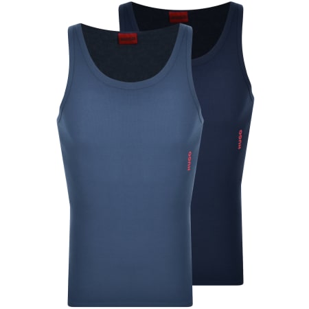 Product Image for HUGO 2 Pack Cotton Stretch Vests