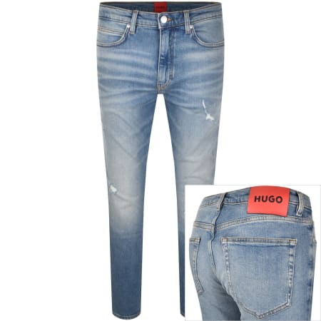 Product Image for HUGO 734 Extra Slim Jeans Light Wash Blue