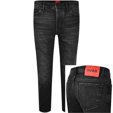 Product Image for HUGO 634 Tapered Fit Jeans Mid Wash Black
