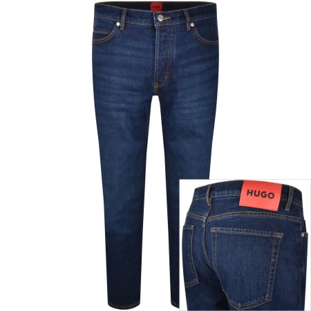 Product Image for HUGO 634 Tapered Fit Jeans Mid Wash Blue