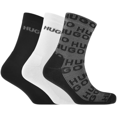 Product Image for HUGO 3 Pack Ribbed Socks
