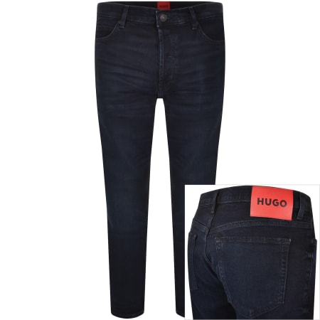 Product Image for HUGO 634 Tapered Fit Jeans Dark Wash Navy