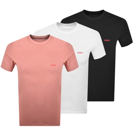 Product Image for HUGO 3 Pack Crew Neck T Shirts