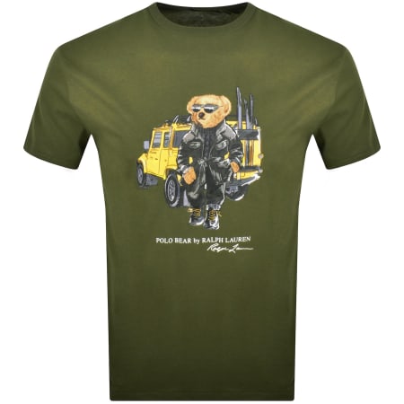 Product Image for Ralph Lauren Bear Classic Fit T Shirt Green