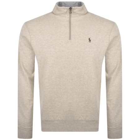 Product Image for Ralph Lauren Quarter Zip Sweatshirt Beige