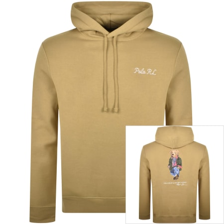 Product Image for Ralph Lauren Bear Hoodie Camel Brown