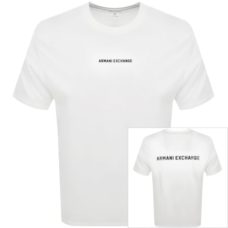 Product Image for Armani Exchange Logo T Shirt Off White
