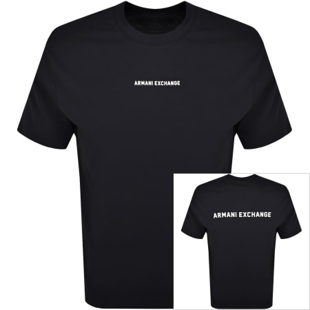 Product Image for Armani Exchange Logo T Shirt Navy