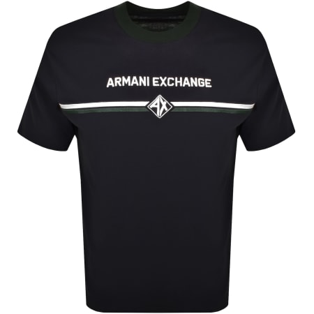 Product Image for Armani Exchange Logo T Shirt Navy