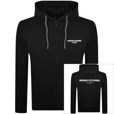 Product Image for Armani Exchange Full Zip Hoodie Black