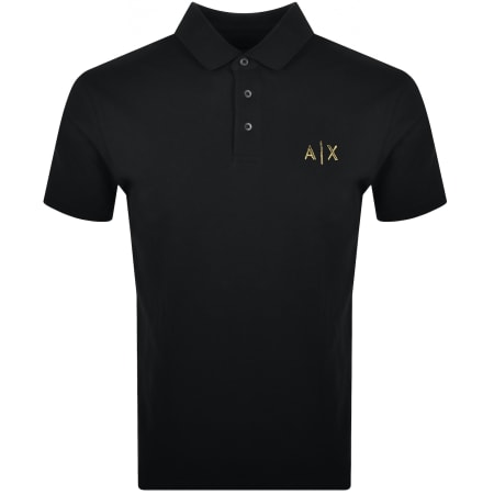 Product Image for Armani Exchange Logo Polo T Shirt Black
