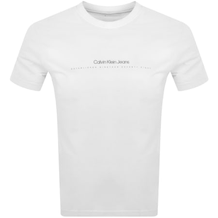 Product Image for Calvin Klein Jeans Logo T Shirt White