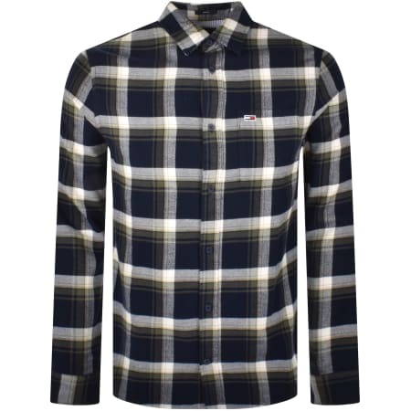 Product Image for Tommy Jeans Check Flannel Shirt Navy