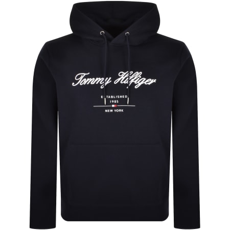 Product Image for Tommy Hilfiger Script Logo Hoodie Navy