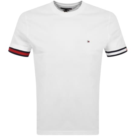 Product Image for Tommy Hilfiger Global Stripe Flag T Shirt White