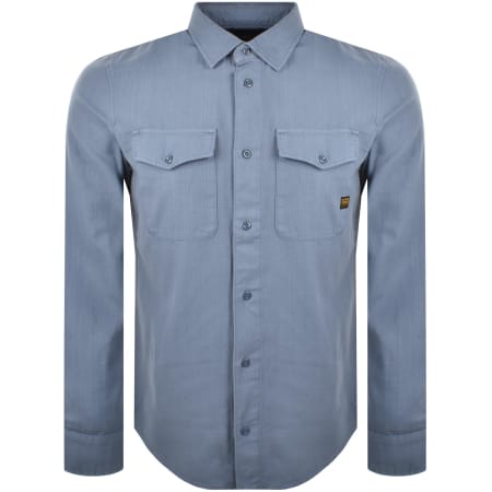 Product Image for G-Star Marine Slim Long Sleeved Shirt Blue