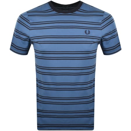 Product Image for Fred Perry Sport Fine Stripe T Shirt Blue