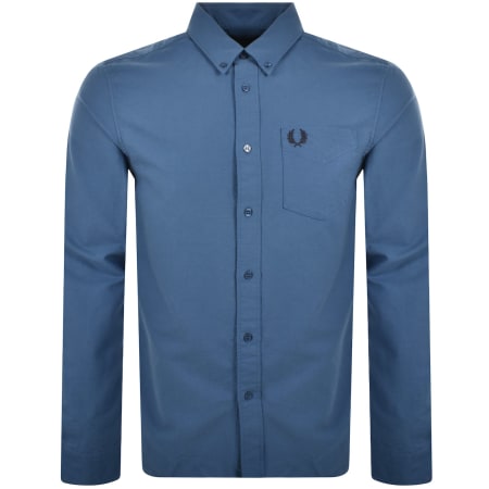 Product Image for Fred Perry Oxford Long Sleeved Shirt Blue