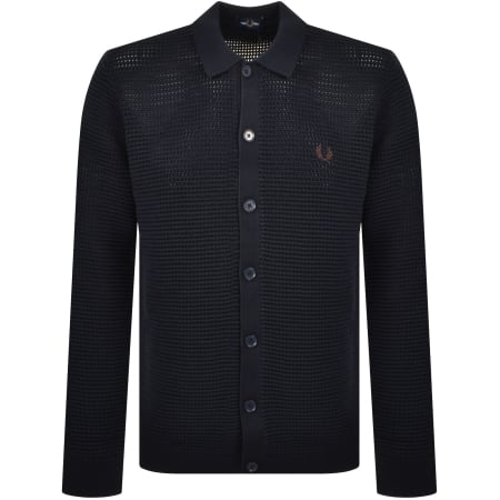 Product Image for Fred Perry Pointelle Cardigan Navy