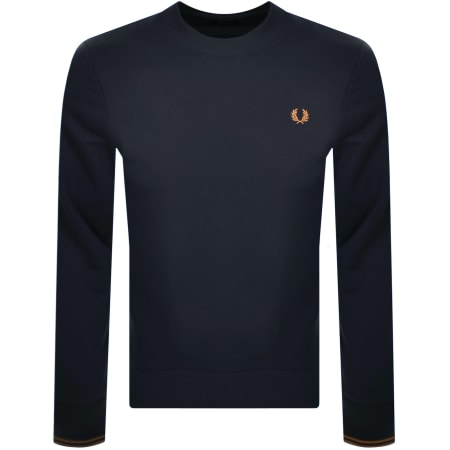Product Image for Fred Perry Crew Neck Sweatshirt Navy