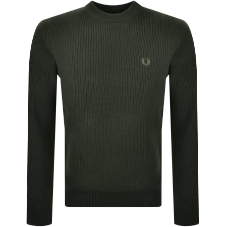 Product Image for Fred Perry Crew Neck Lambswool Jumper Green
