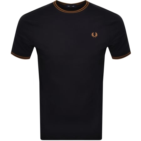 Recommended Product Image for Fred Perry Twin Tipped T Shirt Navy
