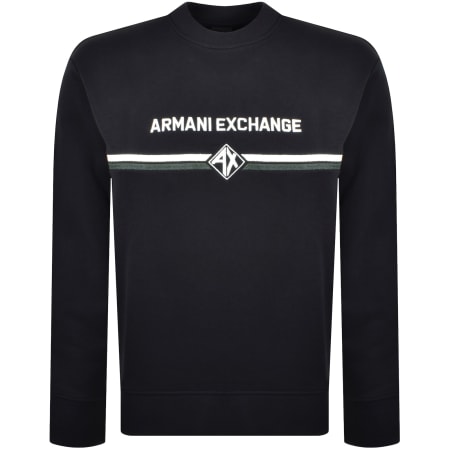 Product Image for Armani Exchange Logo Sweatshirt Deep Navy