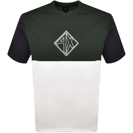 Product Image for Armani Exchange Colour Block T Shirt Green