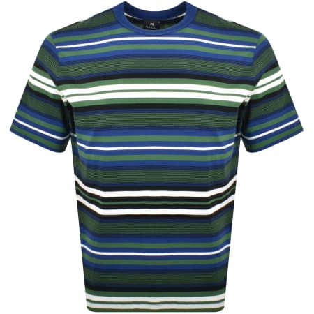 Product Image for Paul Smith Stripe T Shirt Blue
