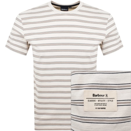 Product Image for Barbour Elderslie Striped T Shirt Off White