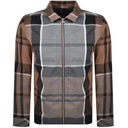Product Image for Barbour Lannich Tartan Overshirt Jacket Brown