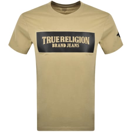 Product Image for True Religion Box Arch T Shirt Beige