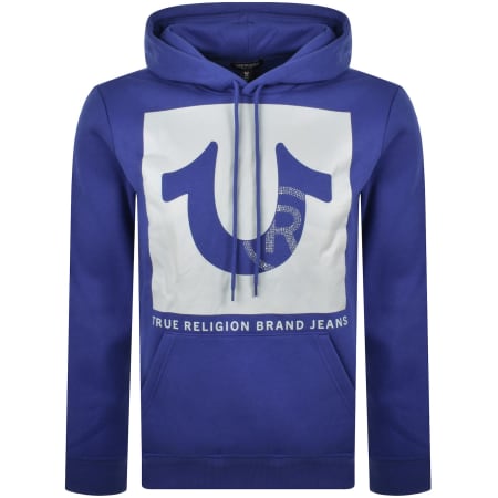 Product Image for True Religion Registered Stud Hoodie Blue